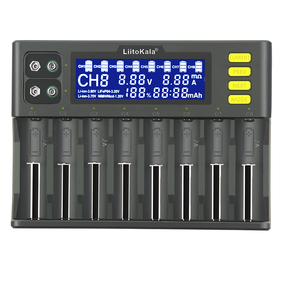 Liitokala Lii-S8 充電器　リチウムイオン電池 LiitoKala Lii-S8 Charger - LiitoKala Power CO.,LTD 深圳市鑫